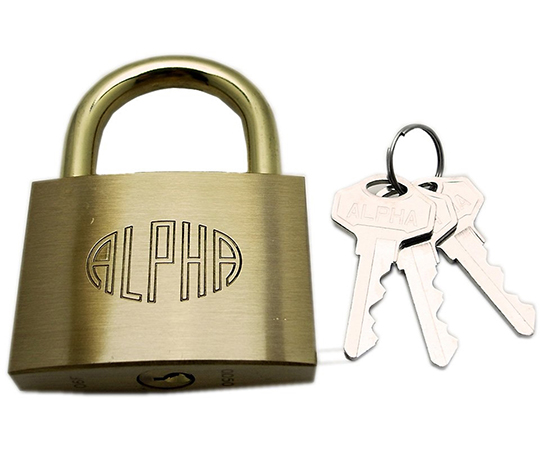 ALPHA　シリンダー南京錠　60mm