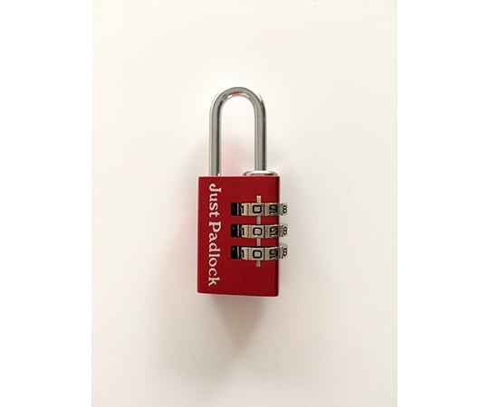 アルミ可変式符号錠　21mm　レッド