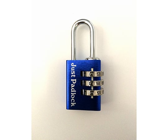 アルミ可変式符号錠　21mm　ブルー