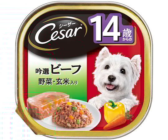 シーザー　14歳からの　吟選ビーフ　野菜・玄米入り　100g