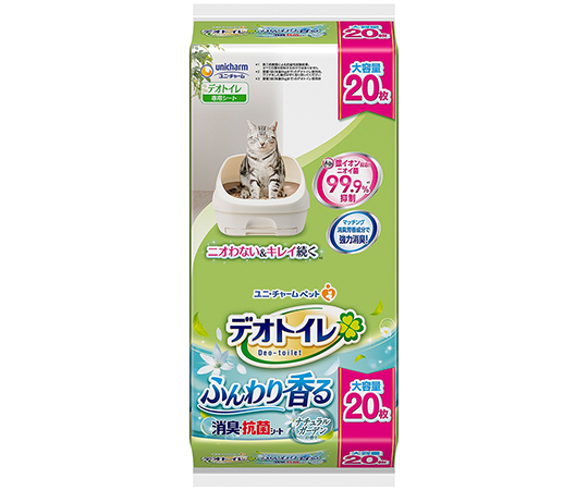 デオトイレ　消臭・抗菌シート　ナチュラルガーデンの香り　20枚