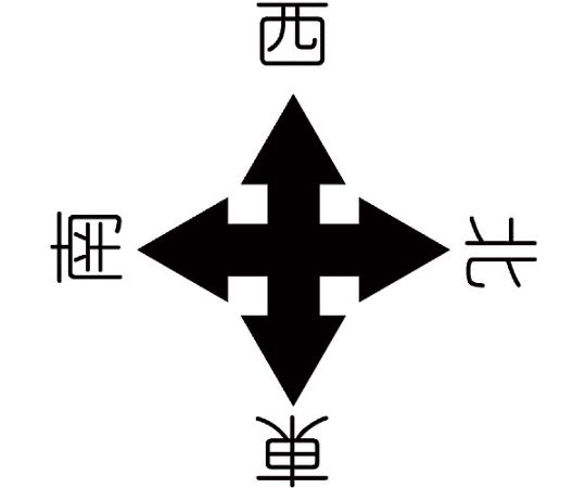 クレーン標識300角　東西南北