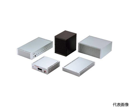 縦型ヒートシンク式アルミサッシケース　ブラック