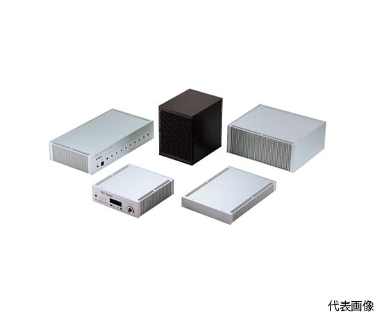 縦型ヒートシンク式アルミサッシケース　ブラック