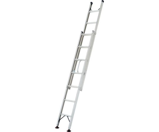 プッシュアップ式2連はしご　4M　脚部ドームジョイント