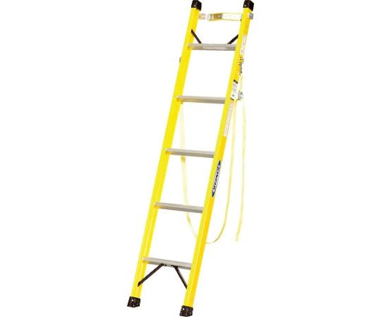 FRP製1連はしご　FRP-1L型　ポールグリップ付き　1.8m