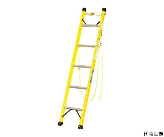 FRP製1連はしご　FRP-1L型　ポールグリップ付き　3.0m