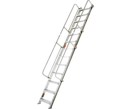 折りたたみ式階段はしごSWM型　幅広踏ざん　4m