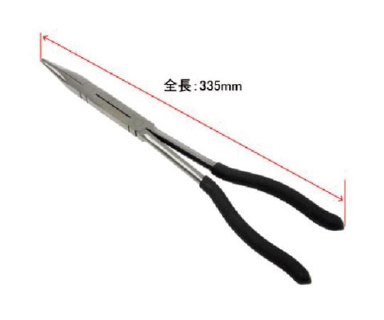 ストレート　ロングノーズプライヤー　ダブルピボットタイプ