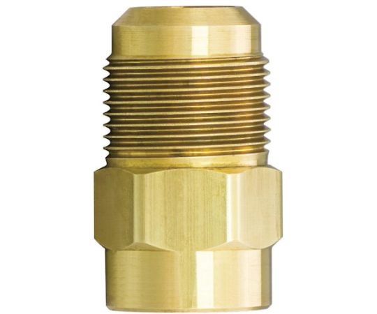 異径アダプタ（銅パッキン）　3/8　メス×1/2　オス