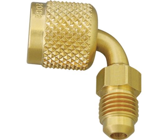 クイックアダプタ90°　1/4　メス×1/4　オス