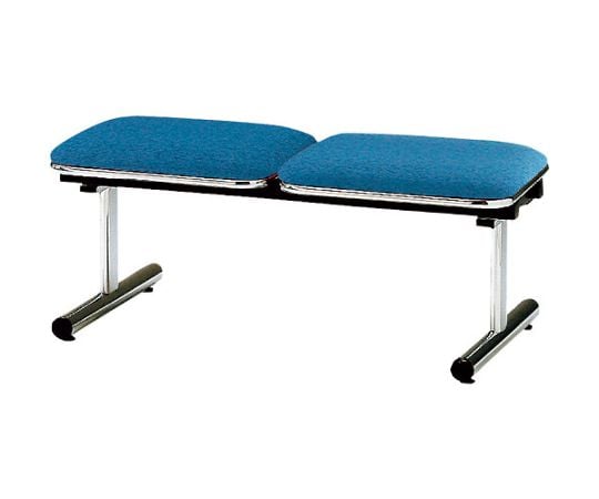 ロビーチェア　背無2人掛　ネイビー