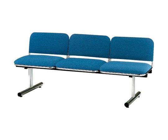 ロビーチェア　3人掛　ネイビー