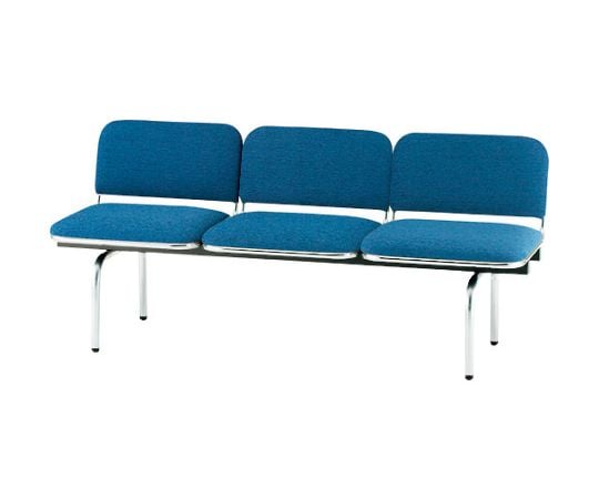 ロビーチェア　3人掛　ネイビー