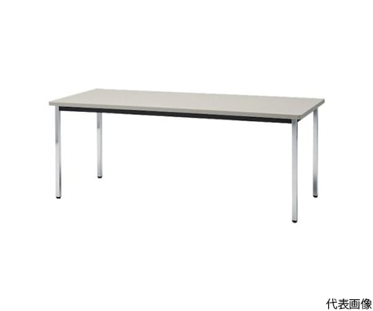ミーティングテーブル　角脚　1200X600mm　ホワイト