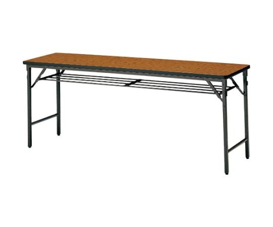 折りたたみテーブル　棚付　1200×900mm　チーク