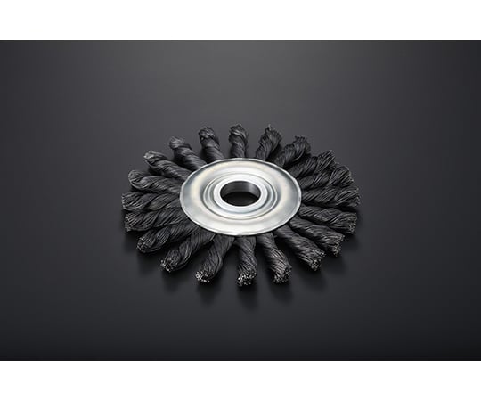 スチールワイヤーツイストホイルブラシ　φ150mm