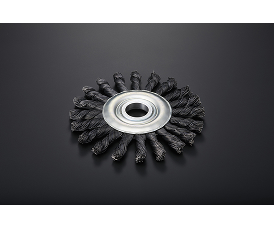 スチールワイヤーツイストホイルブラシ　φ300mm