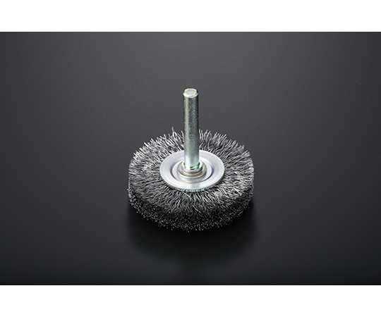 スチールワイヤー軸付ホイルブラシ　φ40mm