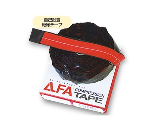 64-7674-42 LLFAテープ 赤 R1-5-8AJP
