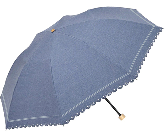 取扱を終了した商品です ウォーターフロント Waterfront 折りたたみ傘 Denim Border Parasol 手開き 晴雨兼用 50cm Dbp 3f50 Shシリーズ シューズセレクション Axel アズワン