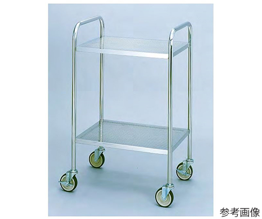 パンチングワゴン　アーチハンドルフラット　750×450×930　100φナイロンウレタン　SPW-BL