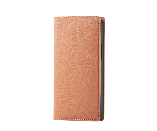 iPhone 12 mini用レザーケース 手帳型 RICERCA(Coronet) オレンジスカッシュ