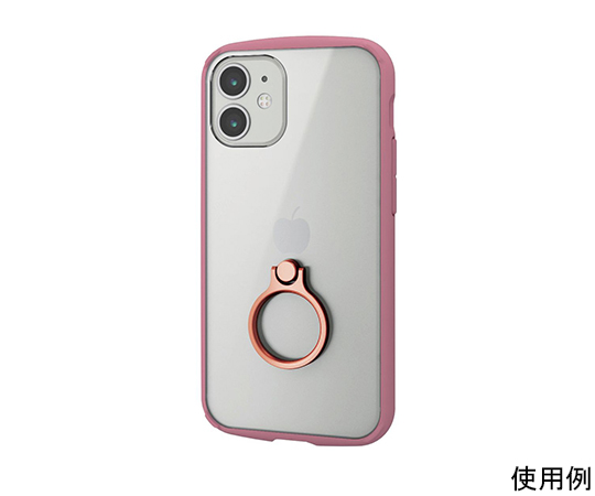 iPhone 12 mini用ハイブリッドケース TOUGH SLIM LITE フレームカラー リング付き ピンク