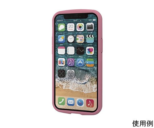 iPhone 12 mini用ハイブリッドケース TOUGH SLIM LITE フレームカラー リング付き ピンク