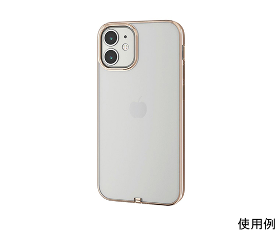 iPhone 12 mini用ソフトケース サイドメッキ 極み ゴールド