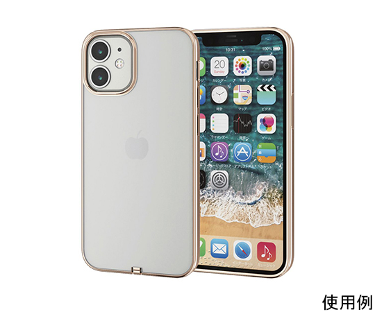 iPhone 12 mini用ソフトケース サイドメッキ 極み ゴールド