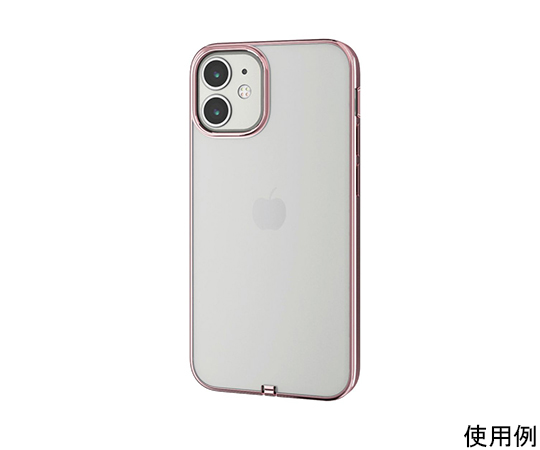 iPhone 12 mini用ソフトケース サイドメッキ 極み ローズゴールド