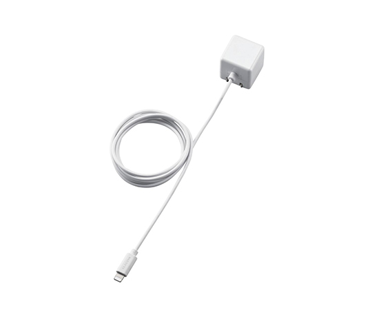 LightningAC充電器　1.0A出力　ケーブル一体　1.5m　ホワイト