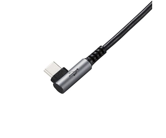 USB2.0ケーブル　C-Cタイプ　L字コネクタ　認証品　PD対応　3A出力　0.5m　ブラック　U2C-CCL05NBK
