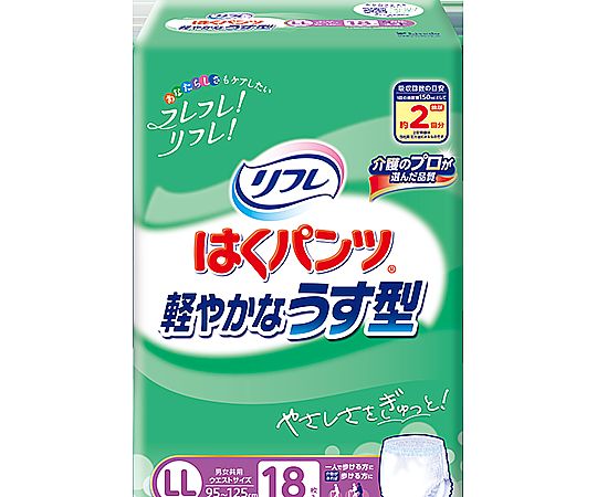 リフレ　はくパンツ　軽やかなうす型　LL　18枚×6袋