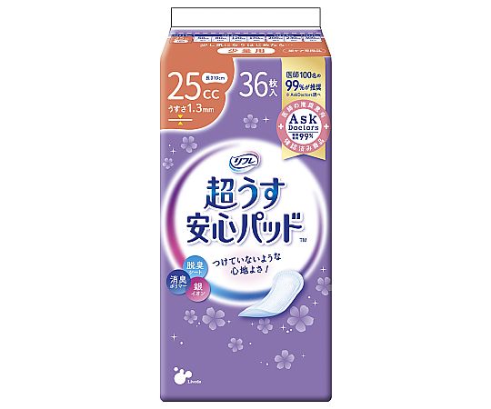 リフレ　超うす安心パッド　25cc　36枚×18袋