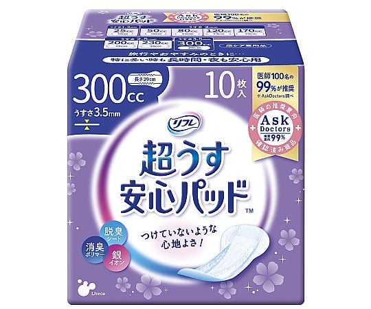 リフレ　超うす安心パッド　300cc　10枚×24袋