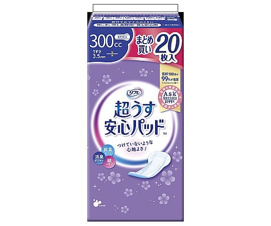 リフレ　超うす安心パッド　まとめ買いパック　300cc　20枚×18袋