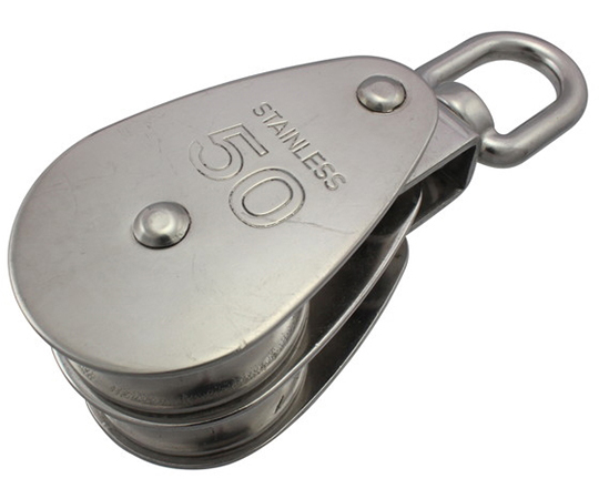 ステンレス　豆ブロック（2車）　50mm