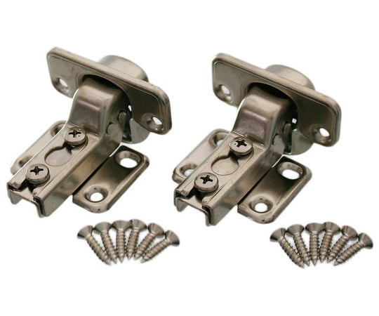 スライドヒンジ35　半カブセ　キャッチ付　2個入