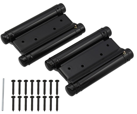 64-7746-61 PEN 黒塗り自由丁番（両開） 127mm 26064 【AXEL