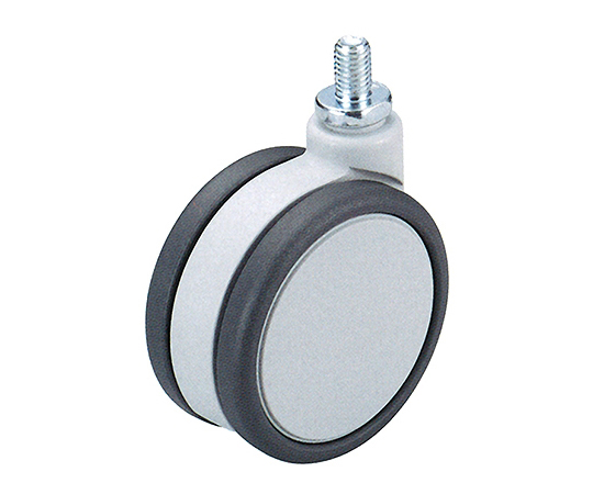 フレスコキャスター　75mm　M10ボルト・ストップ無　グレー