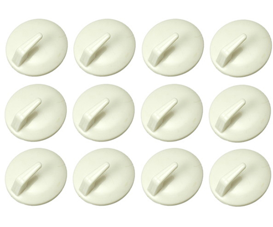 熱でくっつくフック　得用　樹脂　12個入