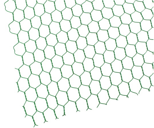 ビニール亀甲網　#23×10mm×910mm×30m巻　巻売