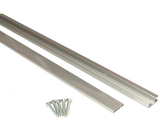 角型フックレール　2M　シルバー