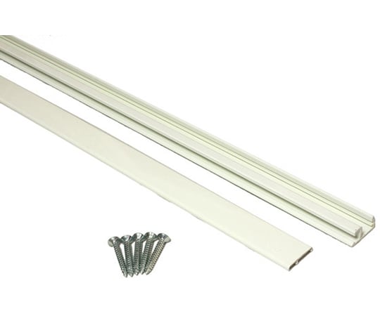 角型フックレール　2M　ホワイト