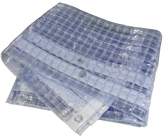 ビニールカーテン耐候　2.7×4.0m　四面ハトメ