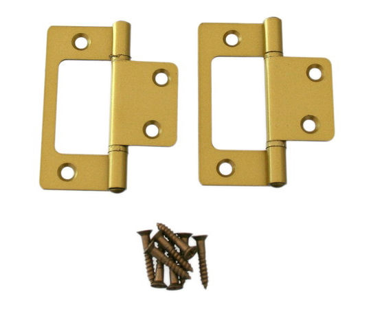 フラッシュ丁番　64mmゴールド　2枚入