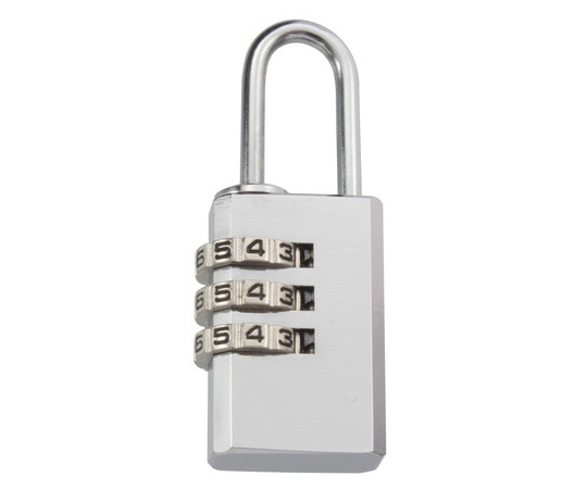 外でも使える3段文字合わせ錠　21mm