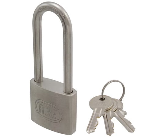 ステンレス製Wロック南京錠　弦長　40mm　3本キー